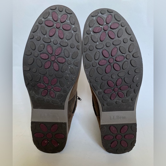 L. L. Bean Park Ridge Brown Boots Size 9 Side Zipper Buckle Strap - Picture 9 of 10